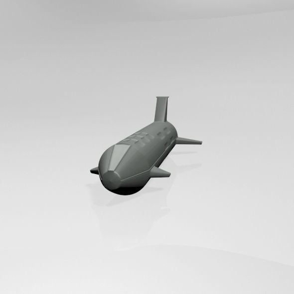 Spaceship 01 3D model_7