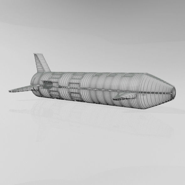 Spaceship 01 3D model_26