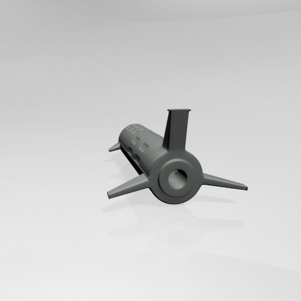 Spaceship 01 3D model_2