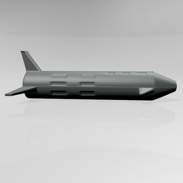 Spaceship 01 3D model_19
