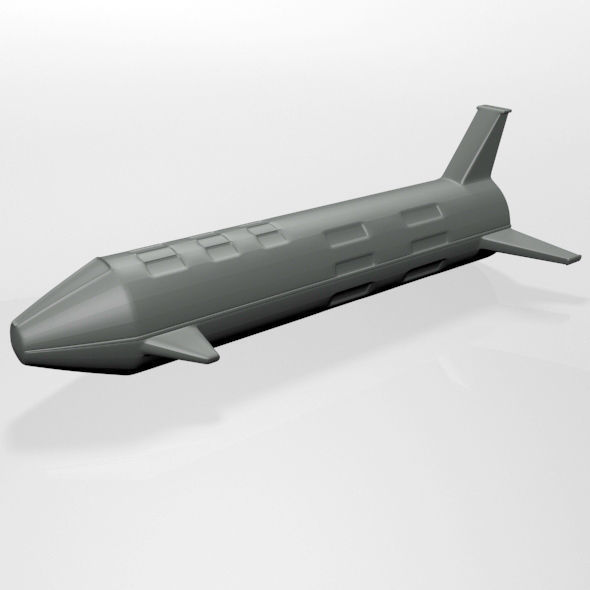 Spaceship 01 3D model_13