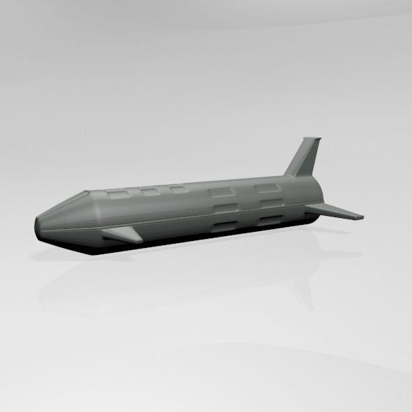 Spaceship 01 3D model_5