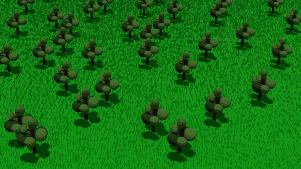 Tree environment modal Free 3D model