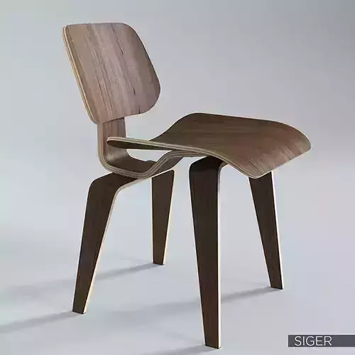 Eames molded dining chair - dcw 3D model