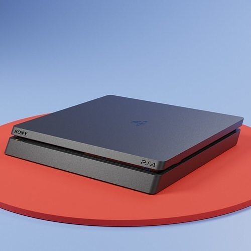 PS4 and Lighting Setup Free 3D model