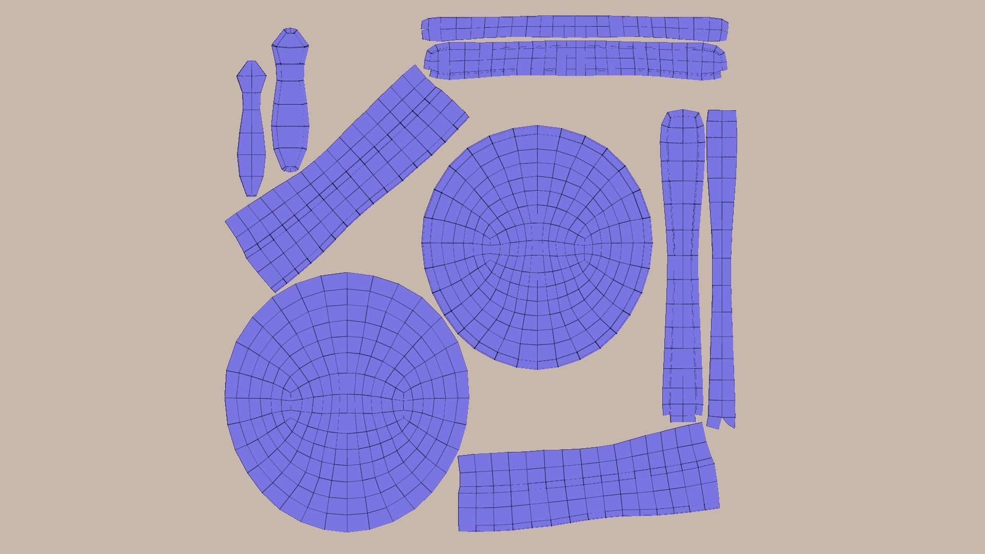 Old Rust Helmet - Medieval Character Armor Low-poly 3D model_16