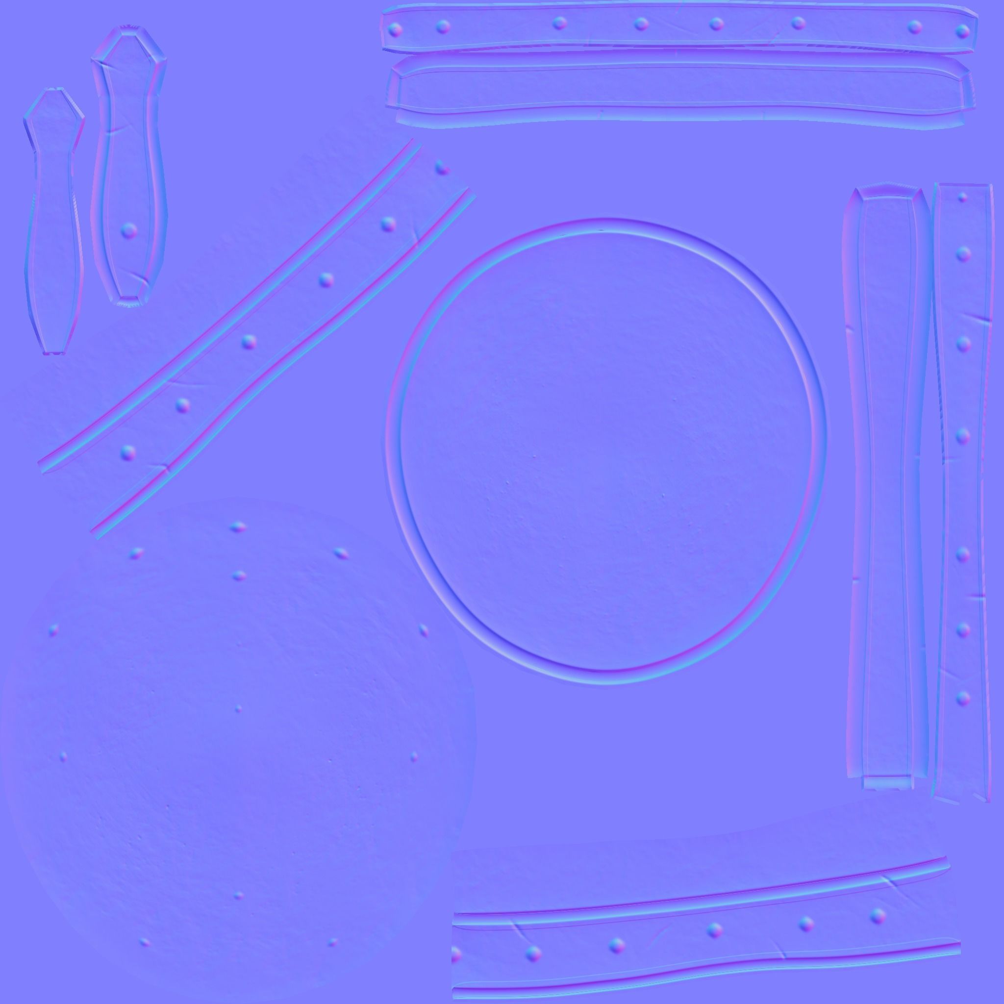 Old Rust Helmet - Medieval Character Armor Low-poly 3D model_18