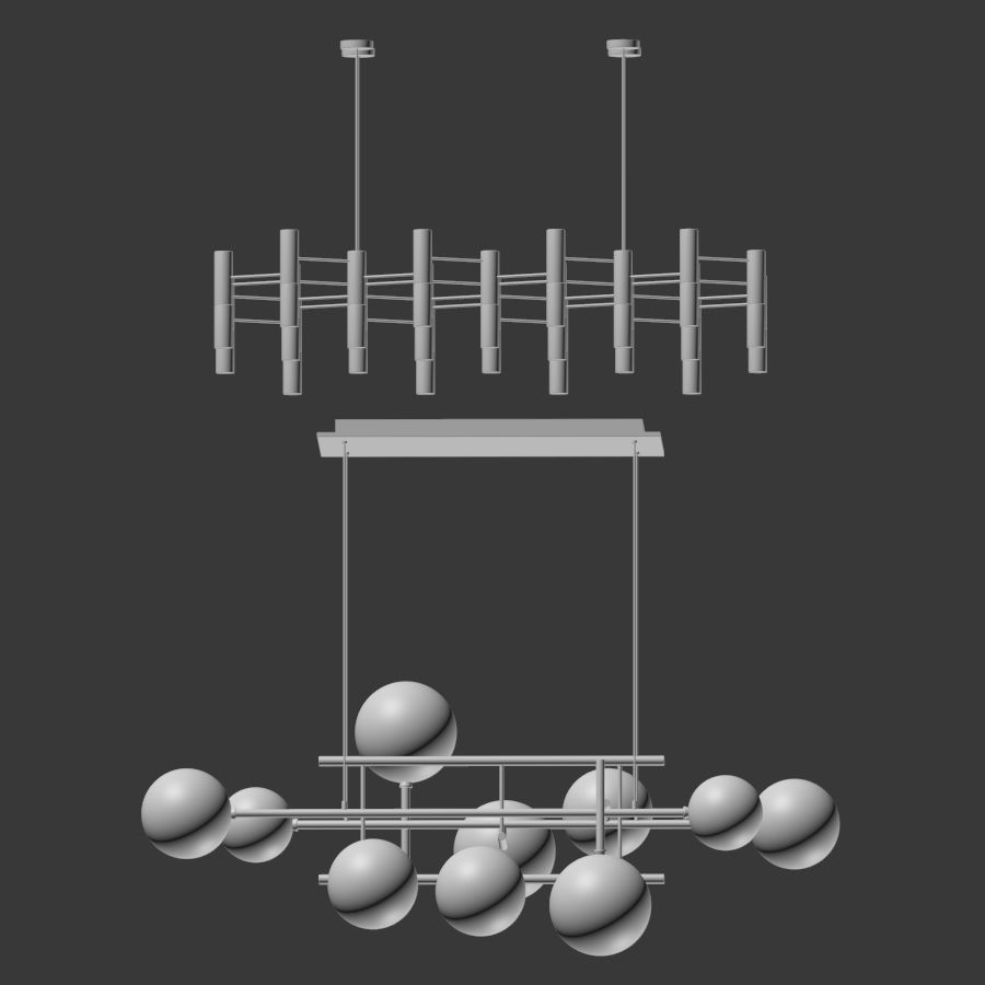 Pendant lamp  3D model_2
