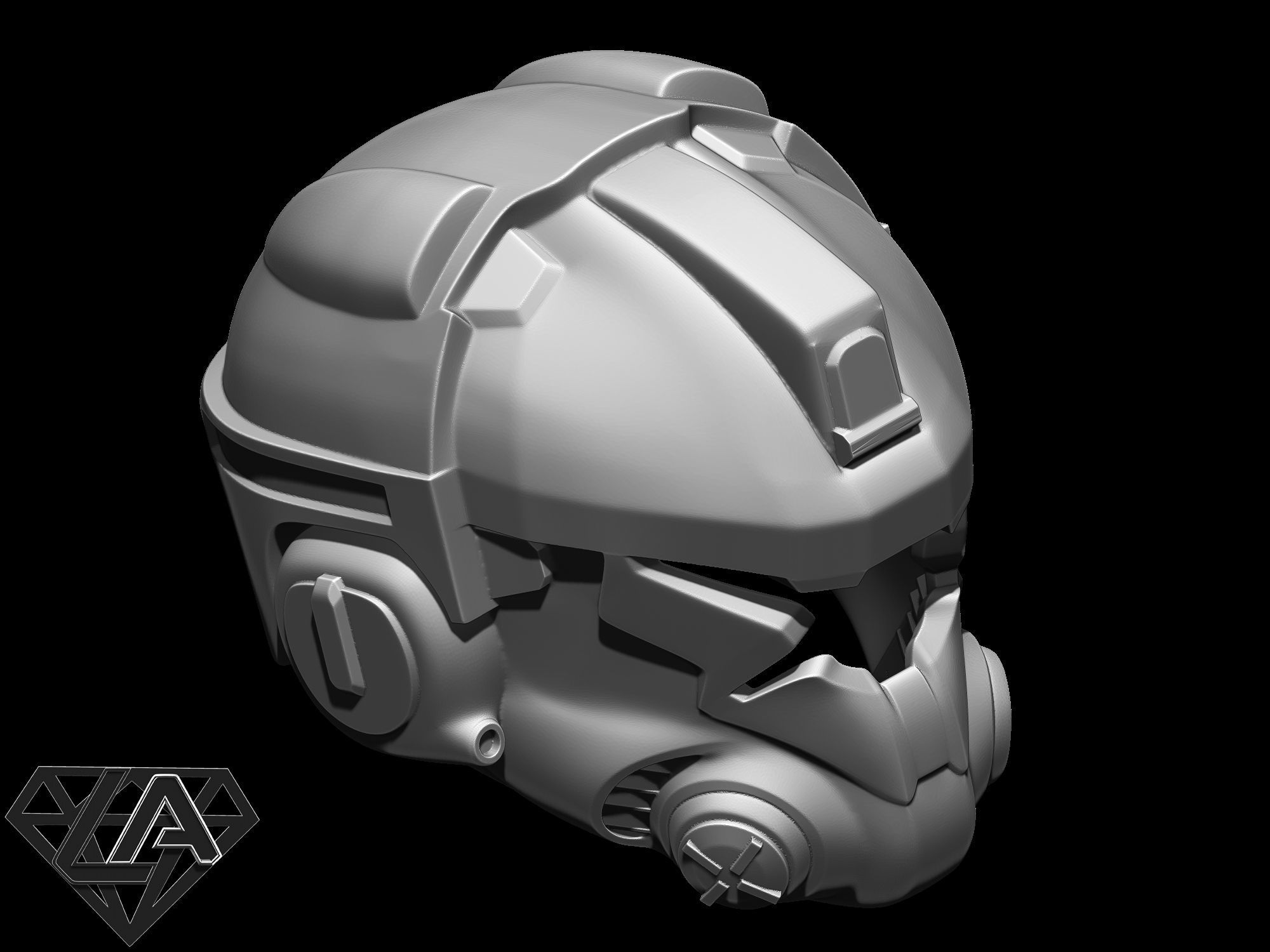 Titanfall pilot helmet 3D print model_8