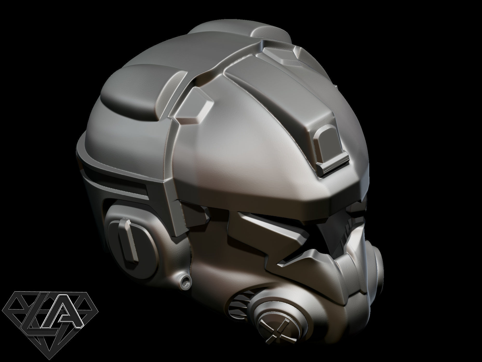 Titanfall pilot helmet 3D print model_9