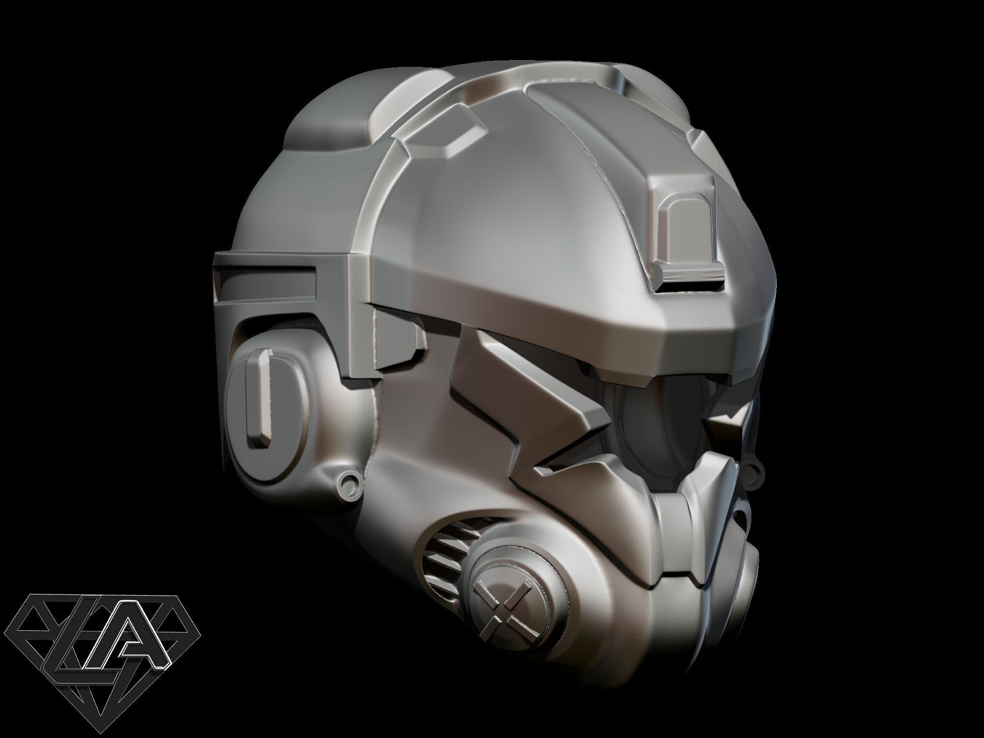 Titanfall pilot helmet 3D print model_5