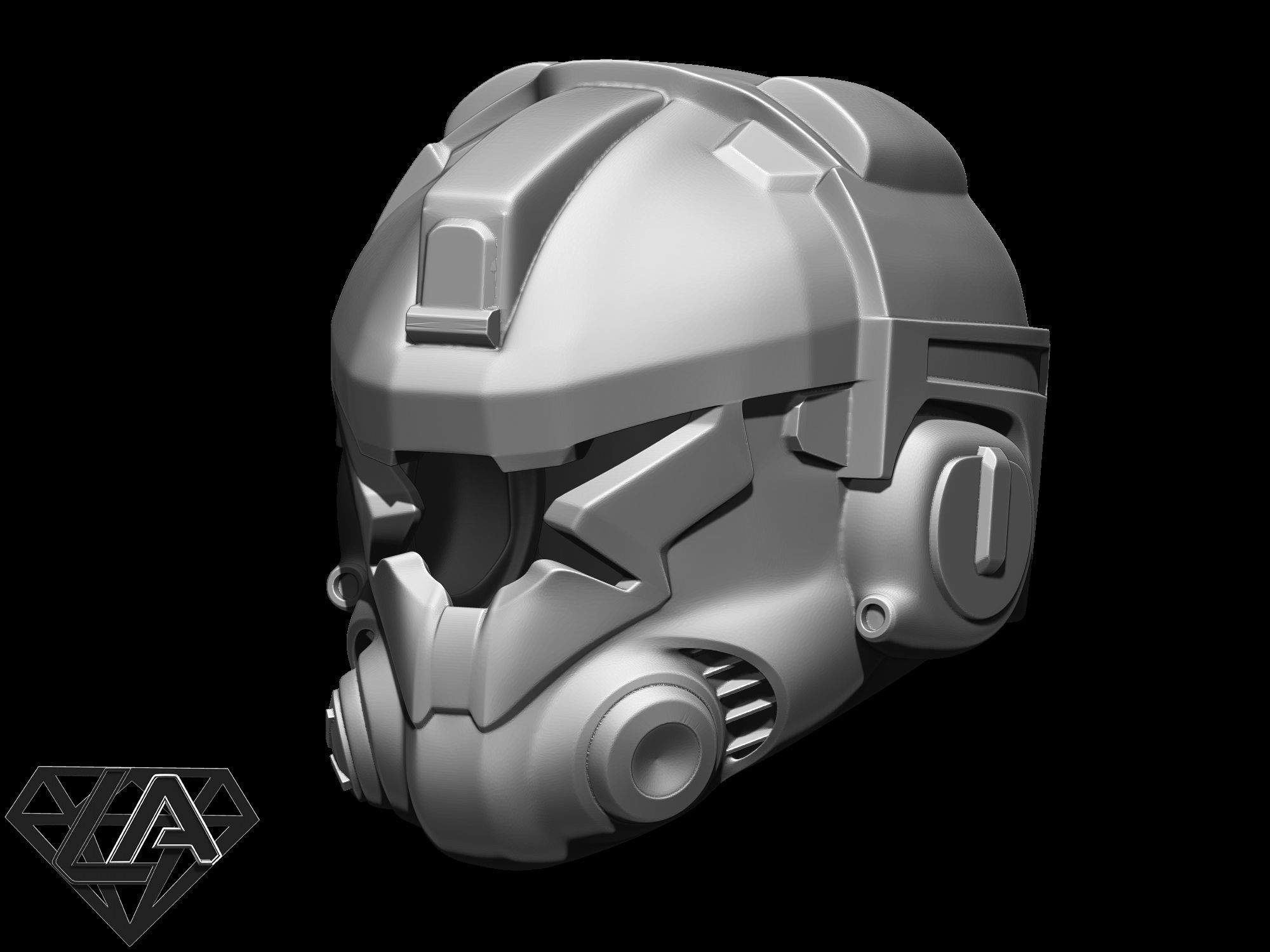Titanfall pilot helmet 3D print model_10