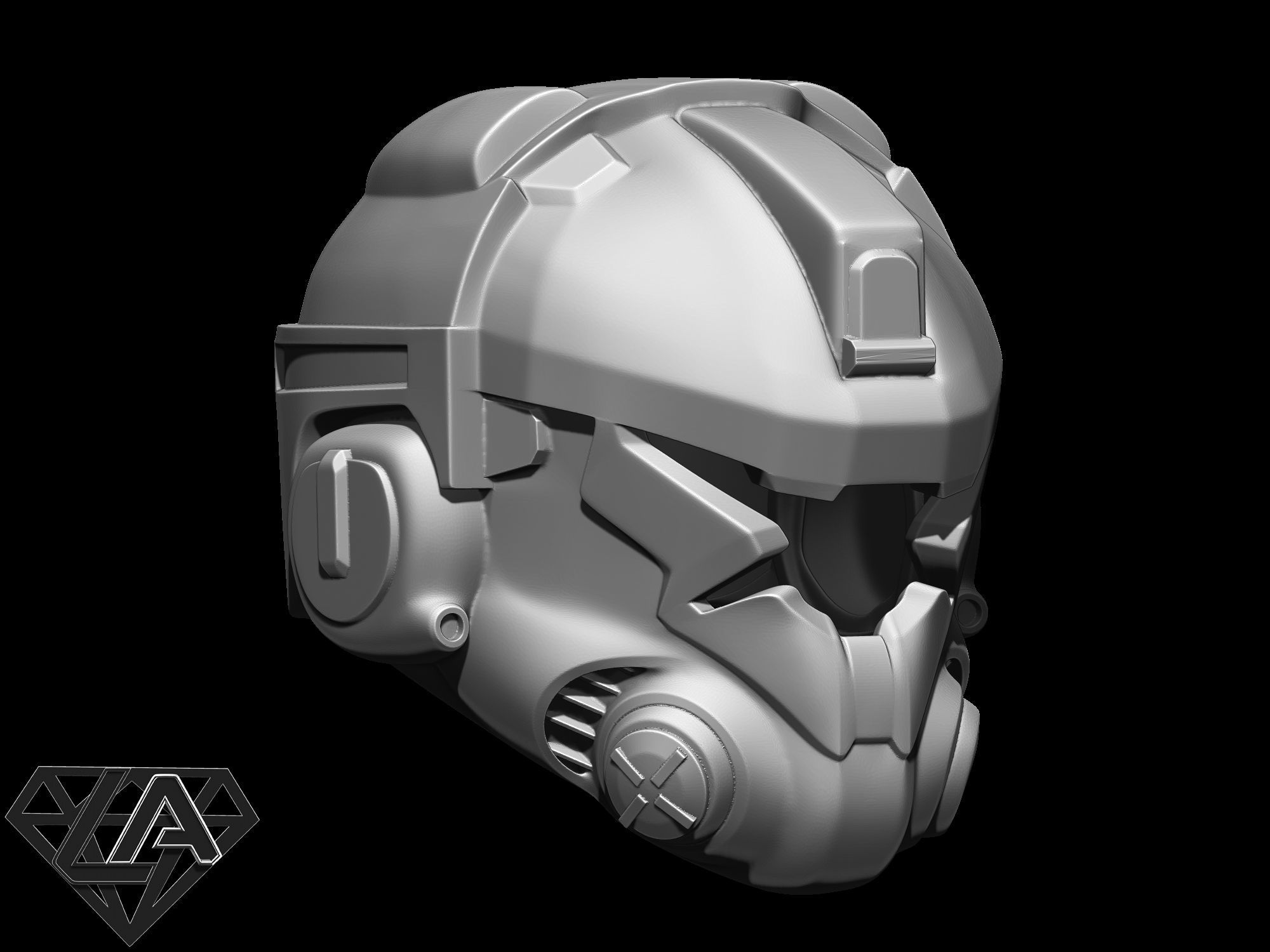 Titanfall pilot helmet 3D print model_4