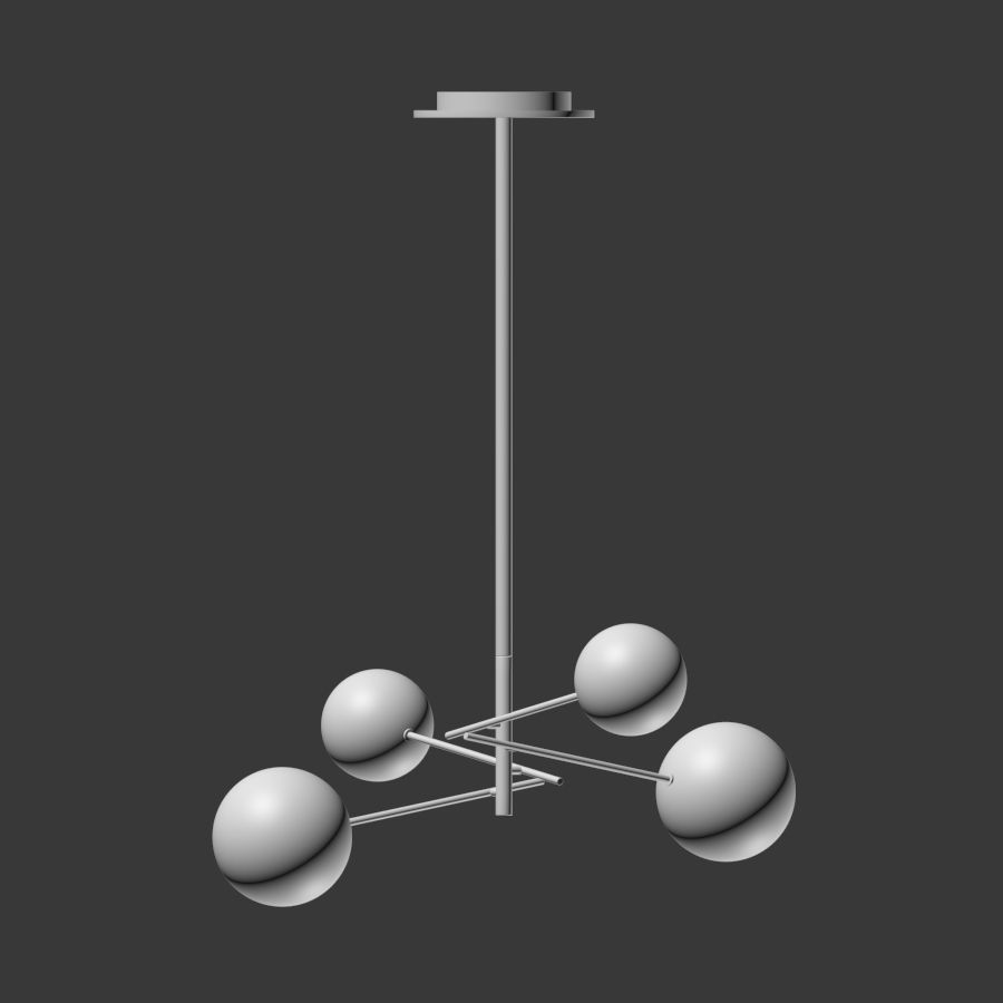 Bolle Gallotti Chandelier 3D model_1