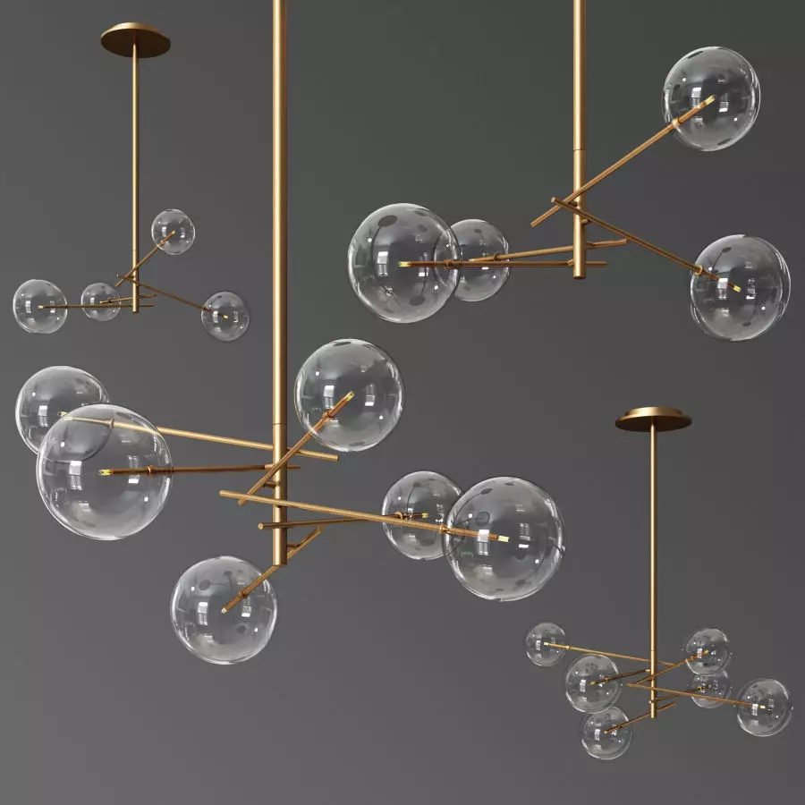Bolle Gallotti Chandelier 3D model_0