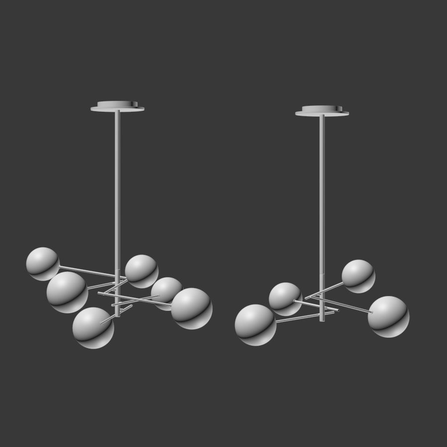 Bolle Gallotti Chandelier 3D model_3