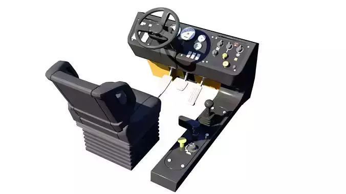 Truck Console  3D Model