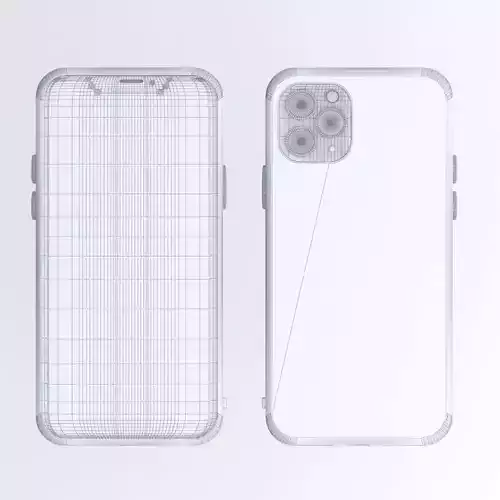 iPhone 11 pro max with phone case No texture