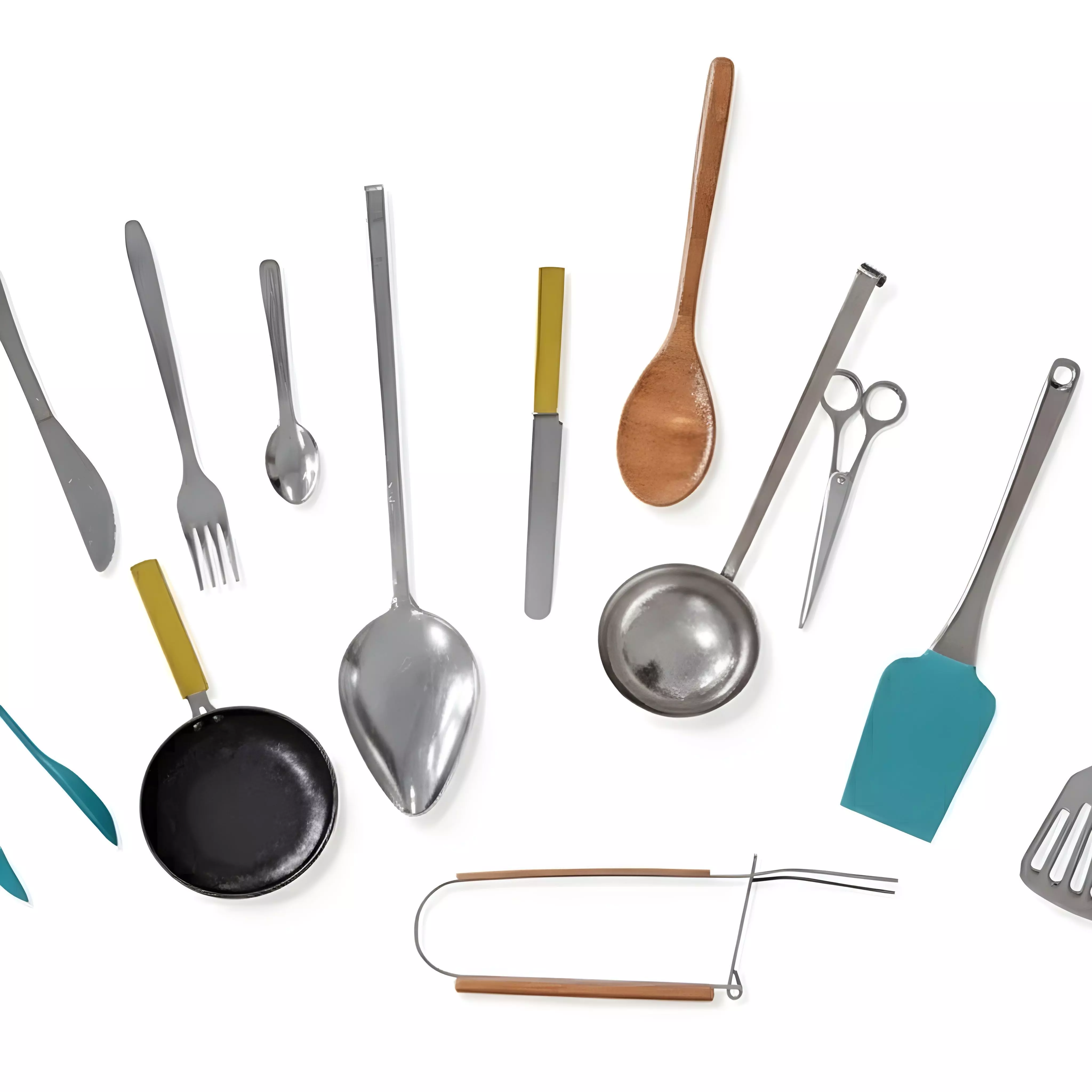 Cutlery 3D Model Collection Low-poly 3D model_0