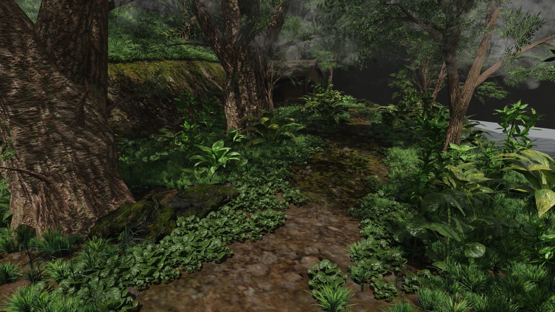 Village Scene 3D model_6
