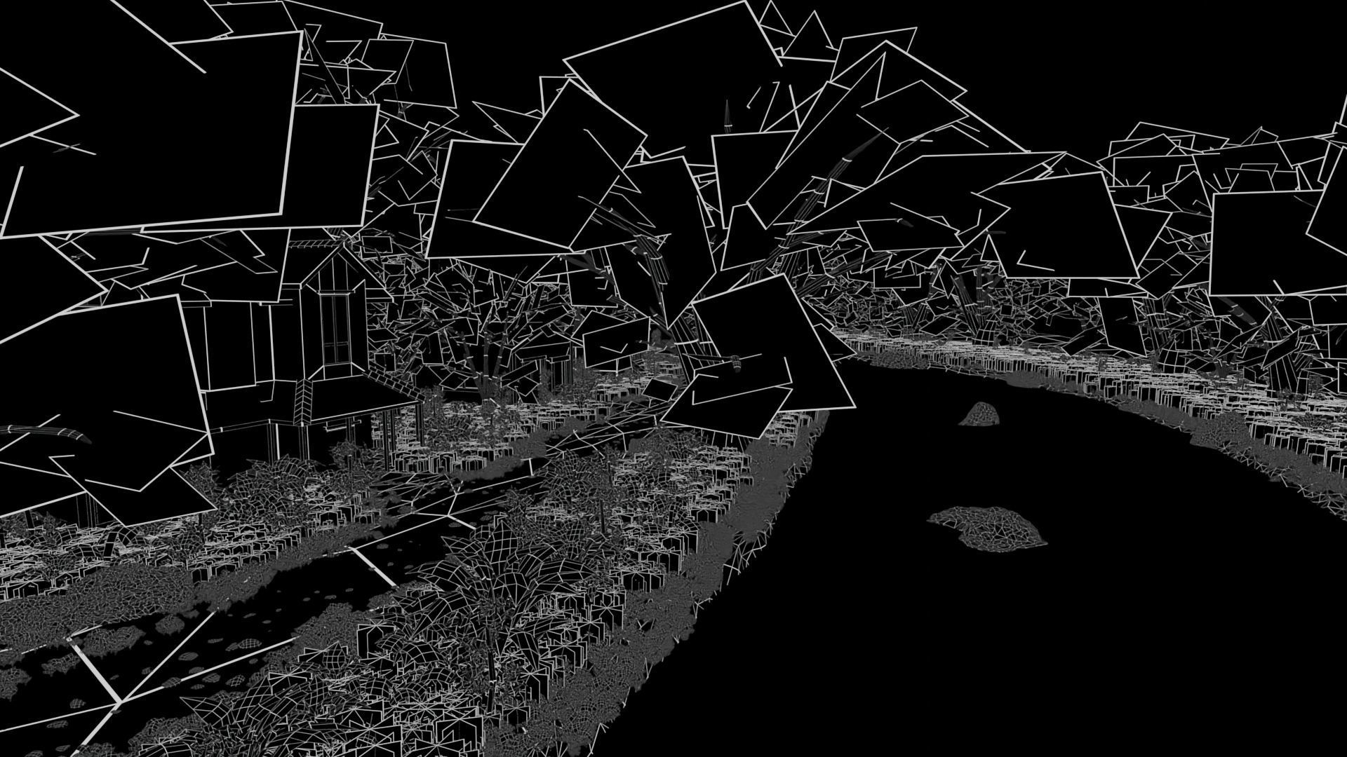 Village Scene 3D model_13