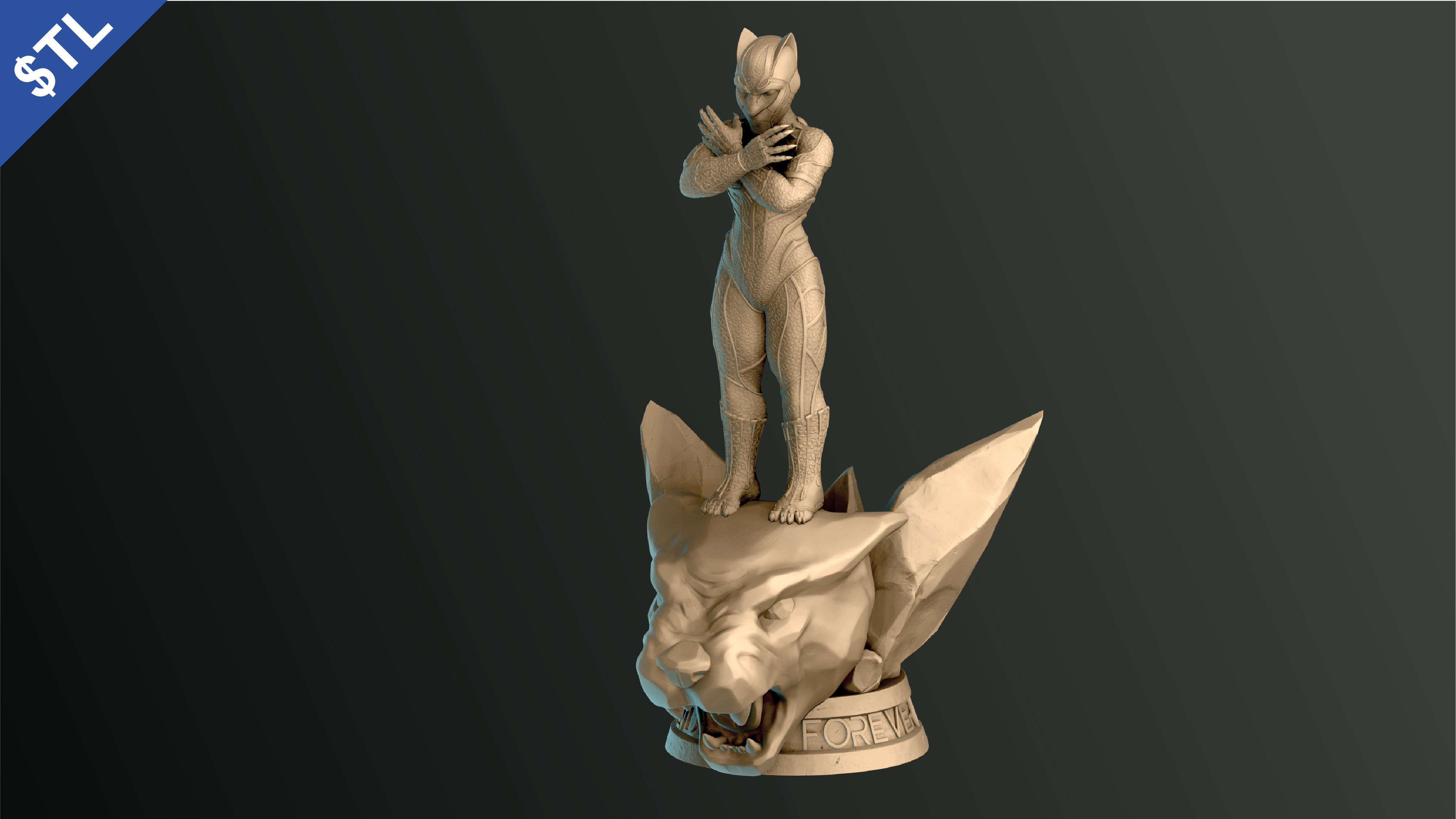 Black Panther - Tribute to T challa 3D print model_19