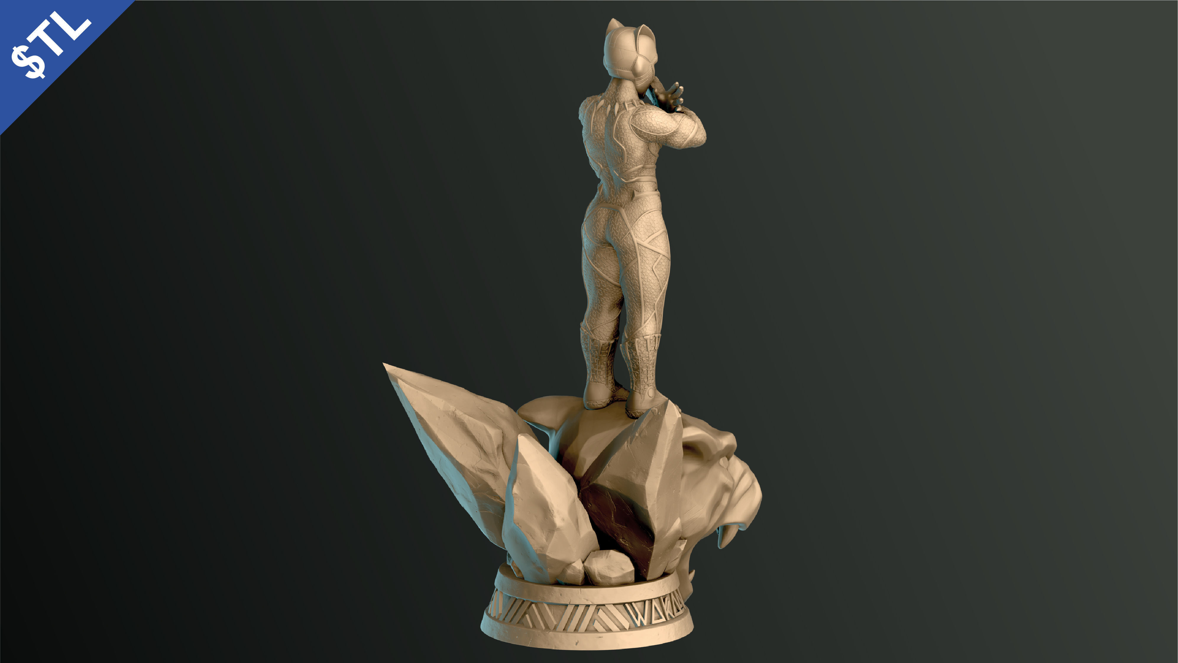 Black Panther - Tribute to T challa 3D print model_11