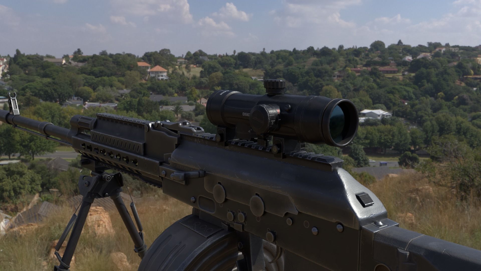 ASR-16 ak - rifle Low-poly 3D model_9