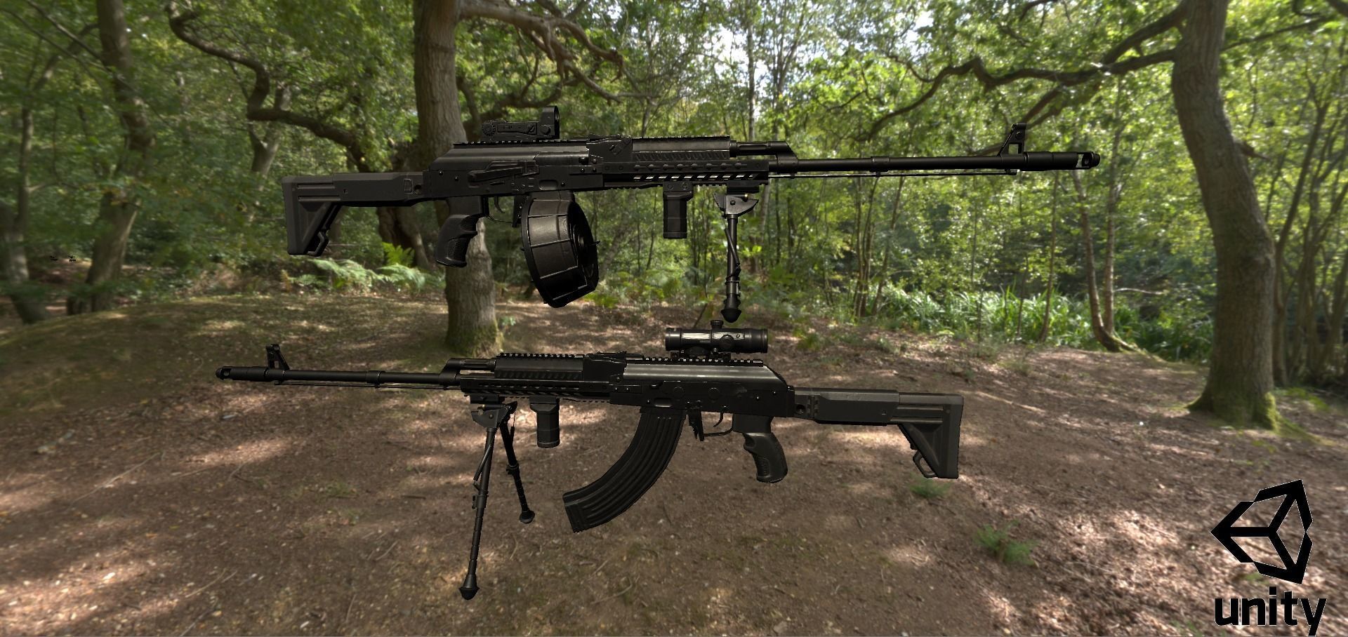 ASR-16 ak - rifle Low-poly 3D model_35