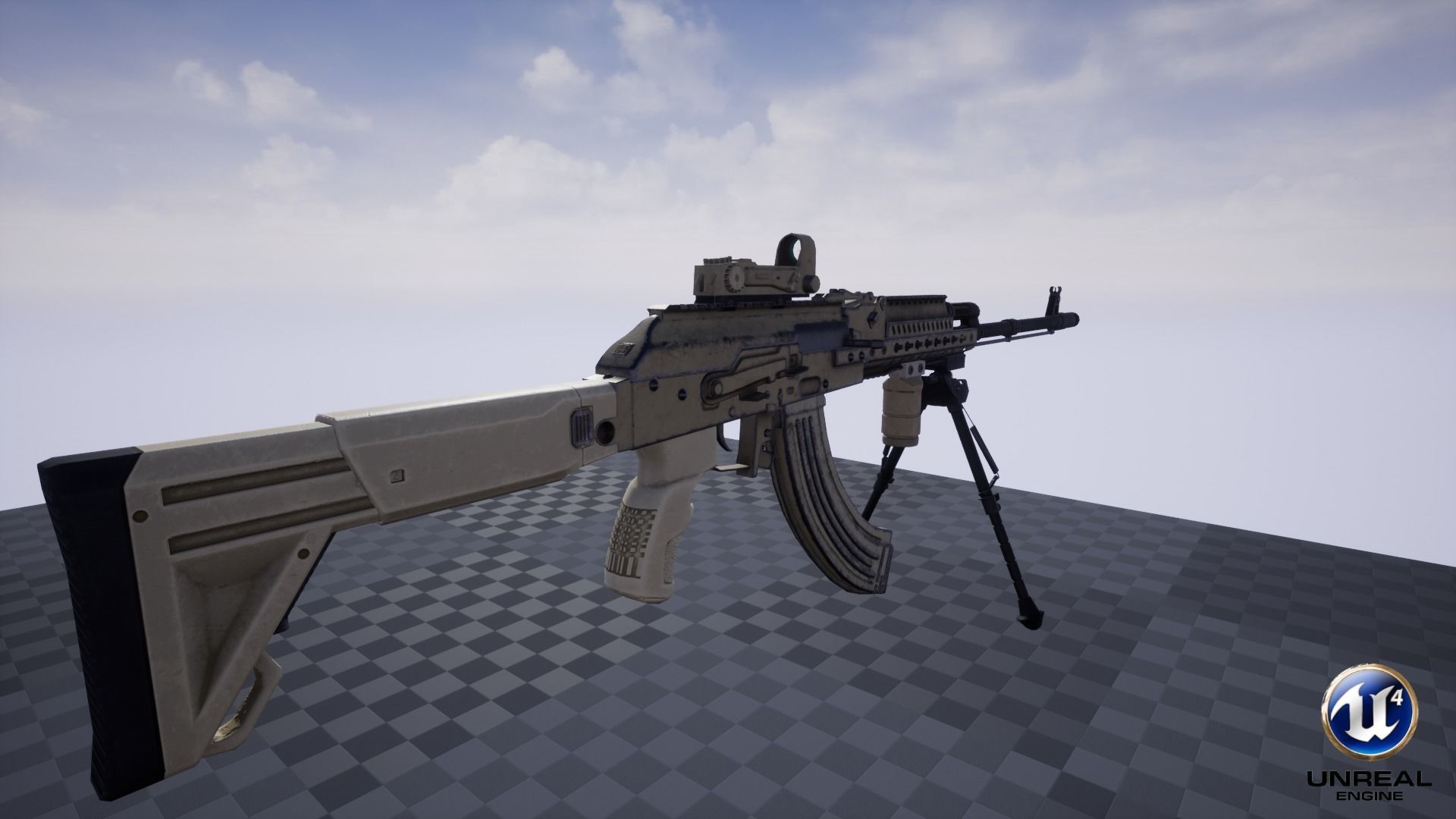 ASR-16 ak - rifle Low-poly 3D model_28