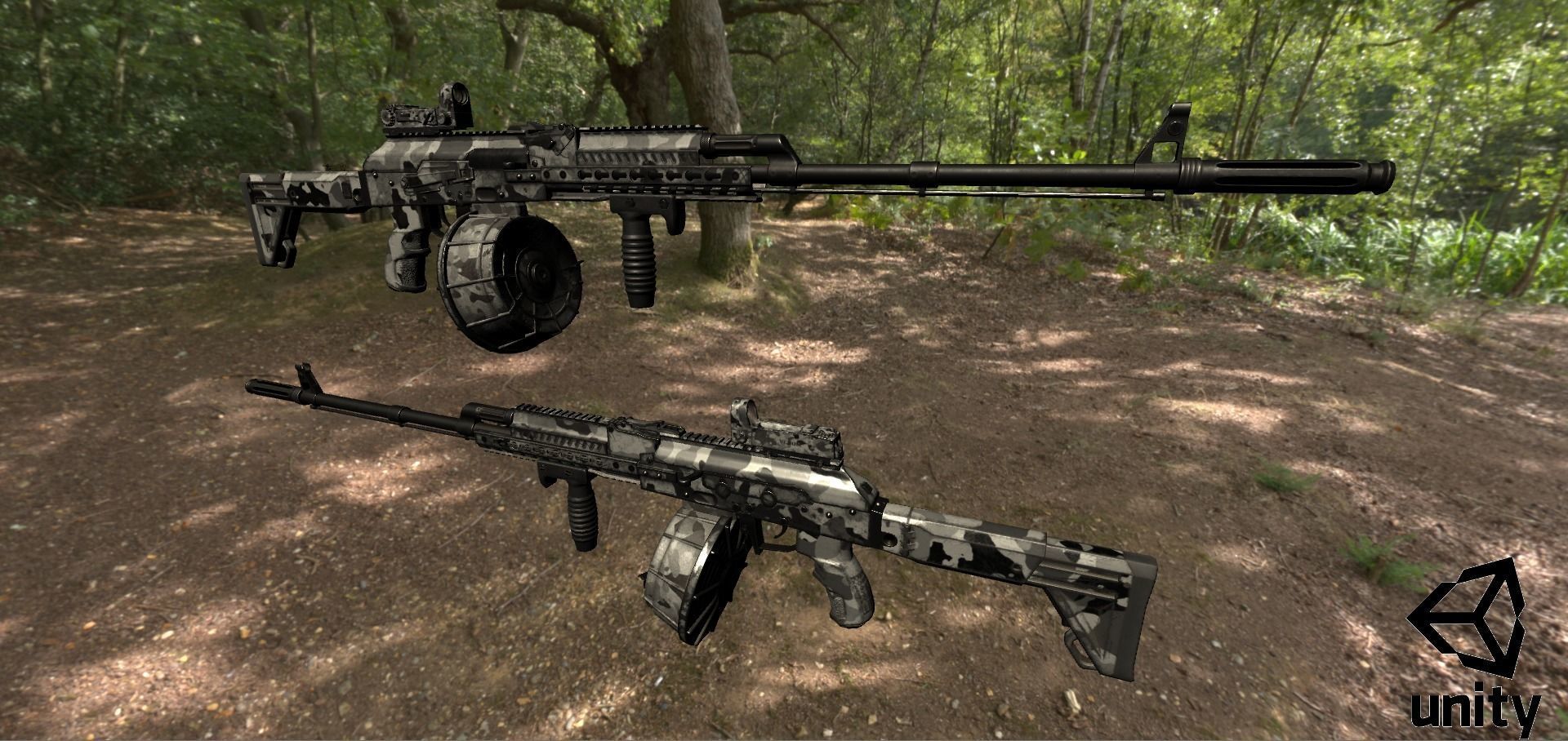 ASR-16 ak - rifle Low-poly 3D model_42