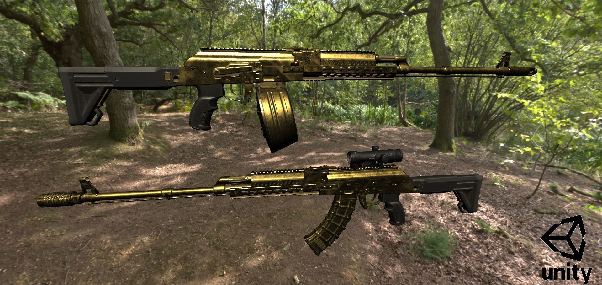 ASR-16 ak - rifle Low-poly 3D model_40