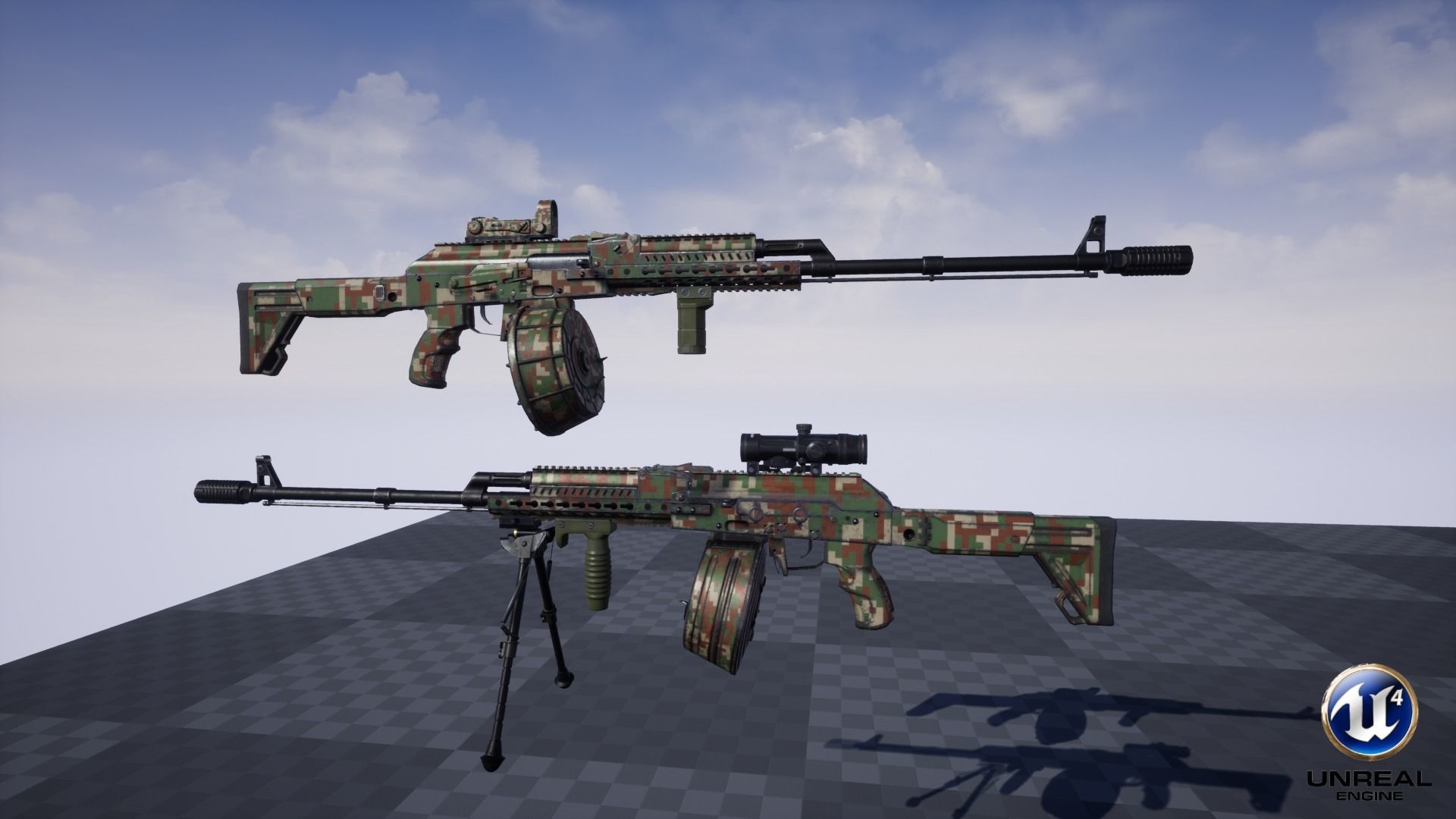 ASR-16 ak - rifle Low-poly 3D model_31