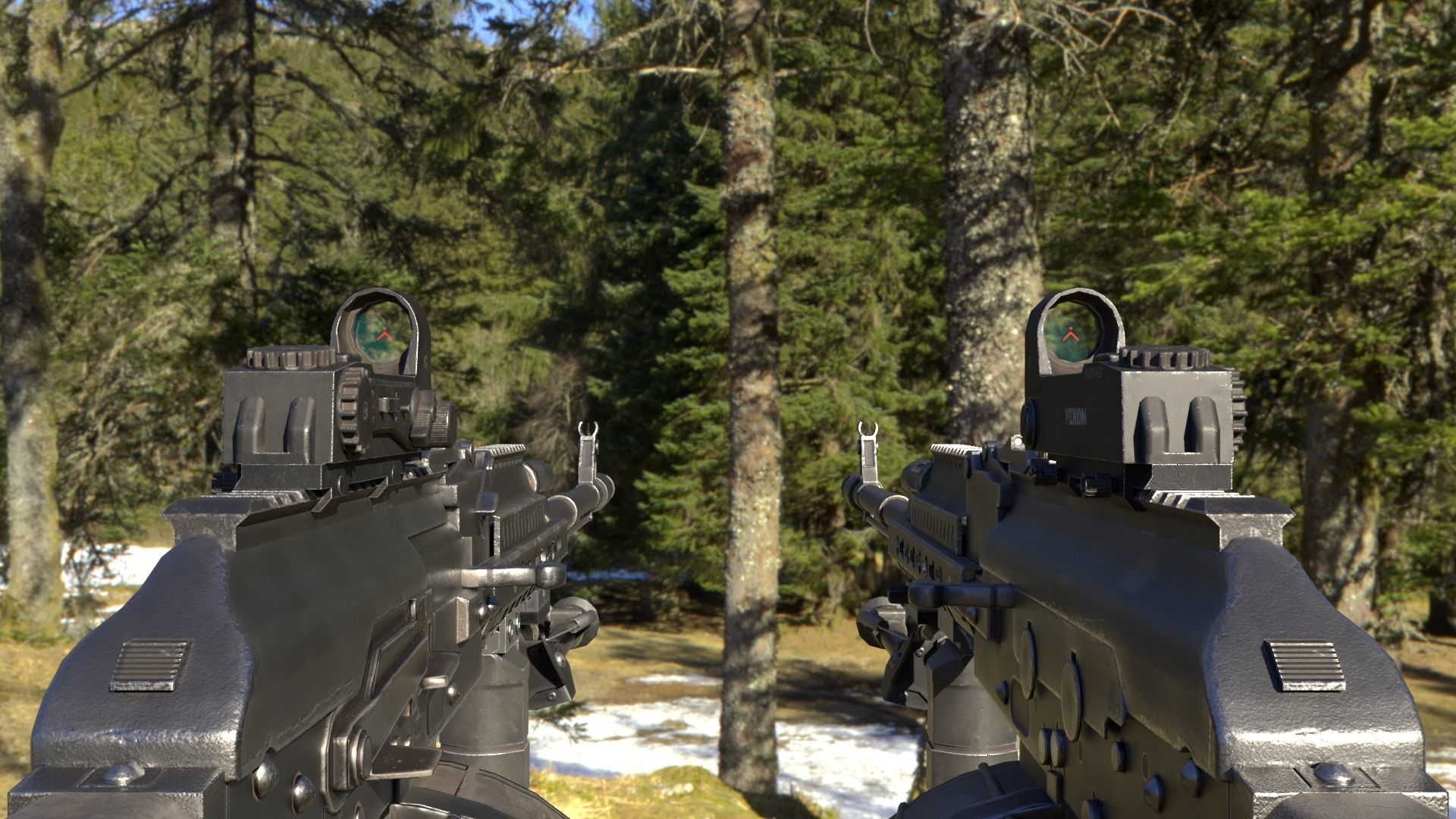 ASR-16 ak - rifle Low-poly 3D model_20