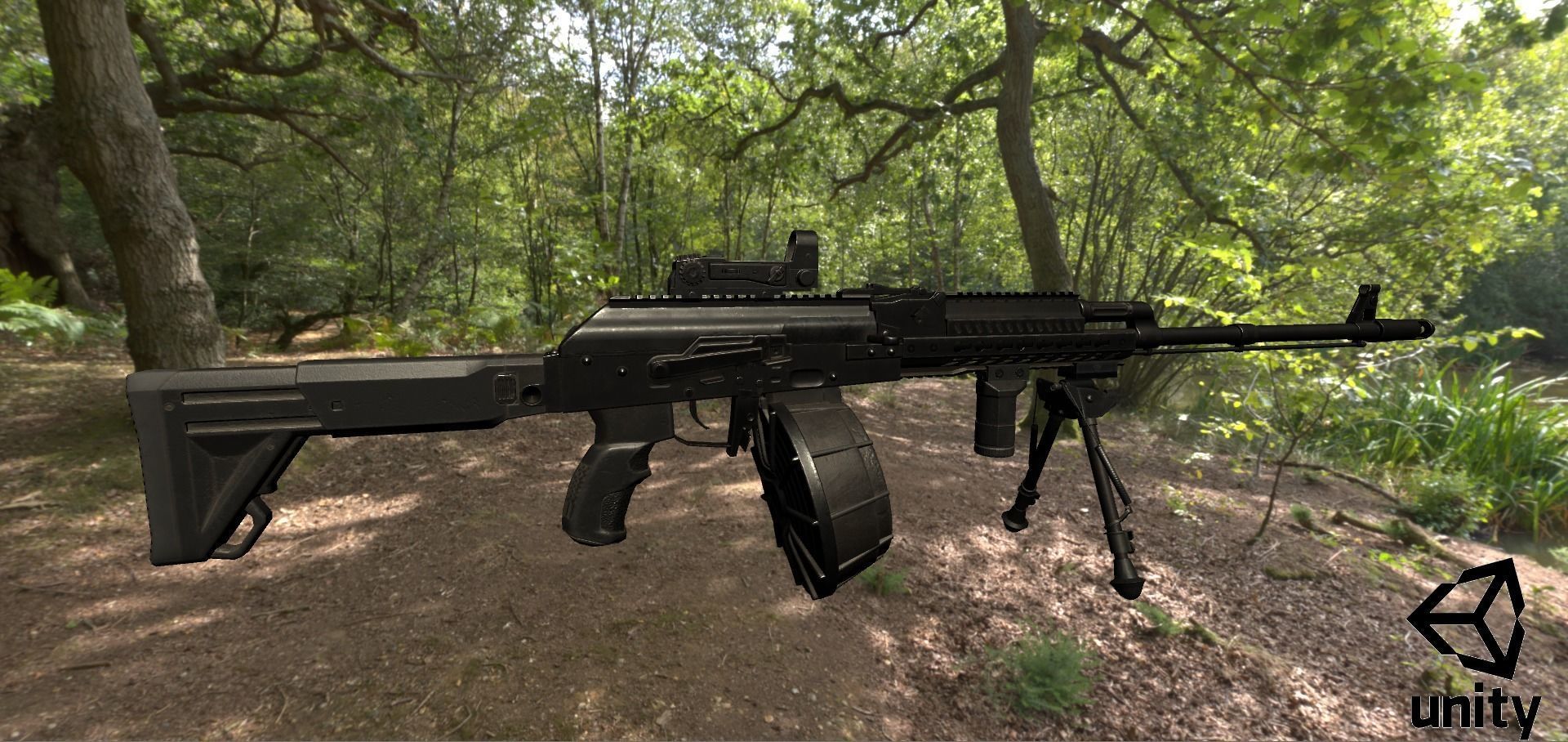 ASR-16 ak - rifle Low-poly 3D model_36