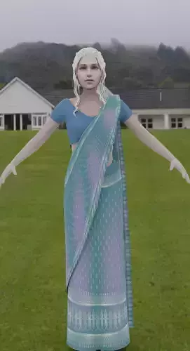  Daenerys Targaryen Saree model