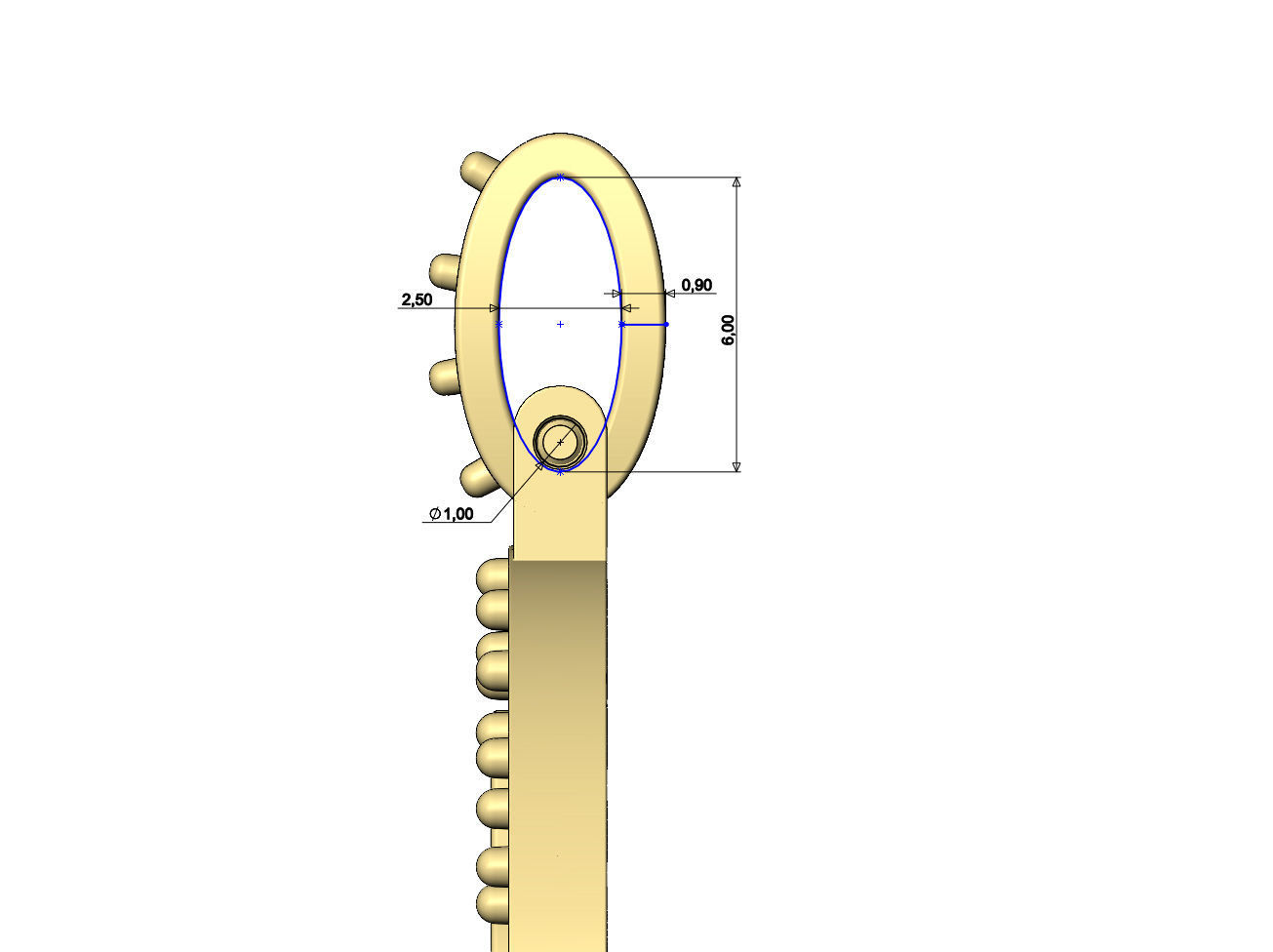 Round bitcoin diamond pendant 3D print model_10