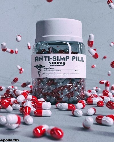 Pill bottle 3D model