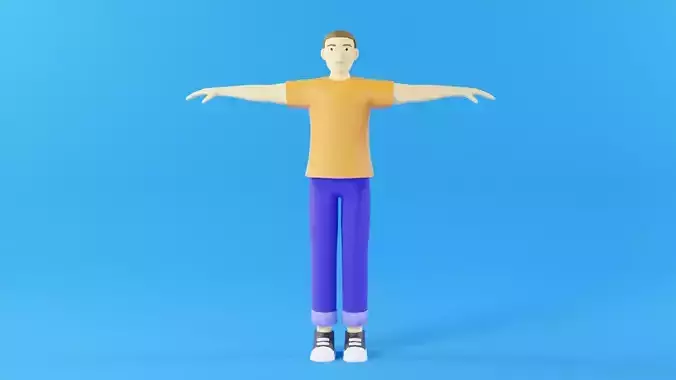 Man Cartoon Character