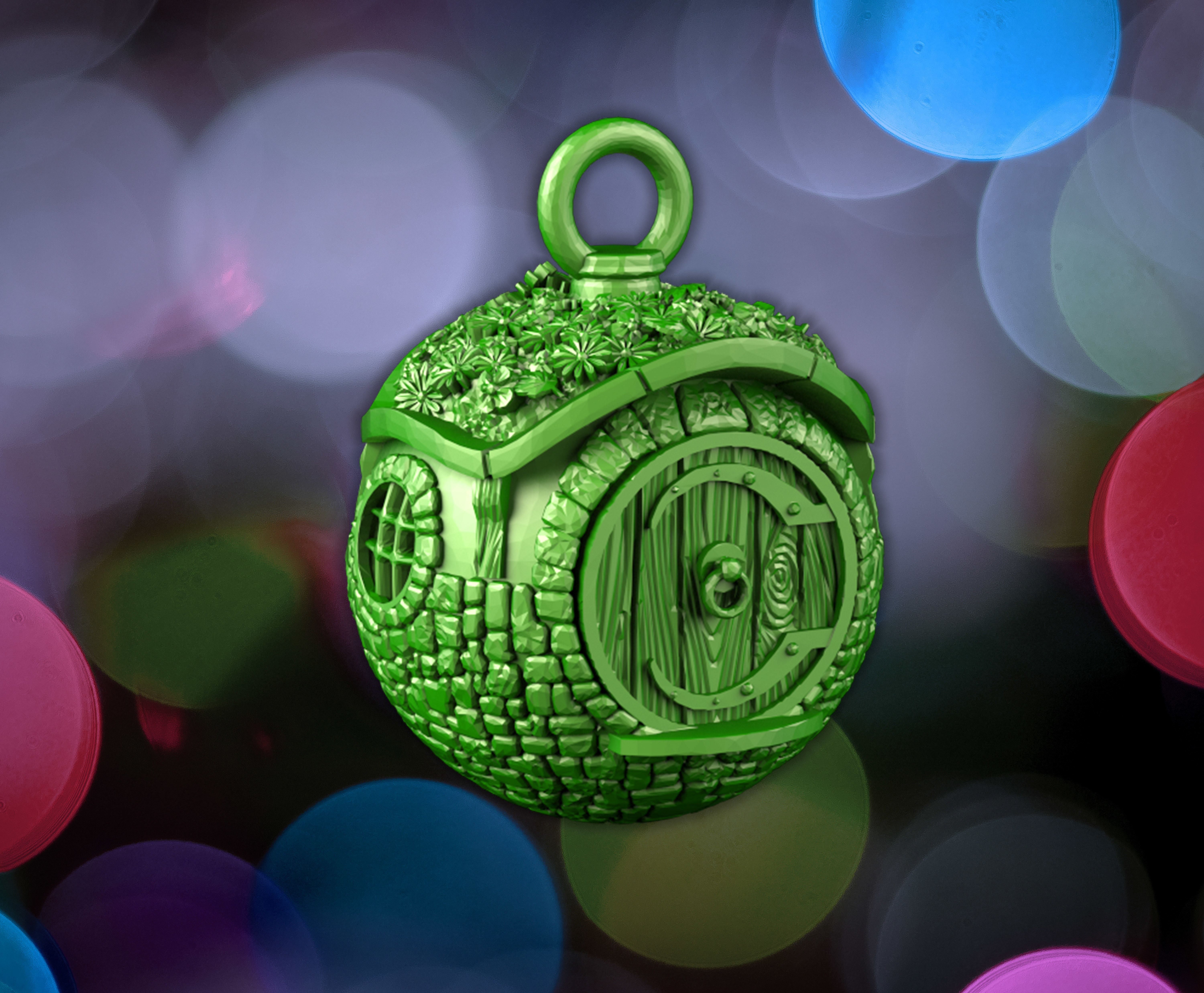 Christmas Tree decorations 3D print model_41