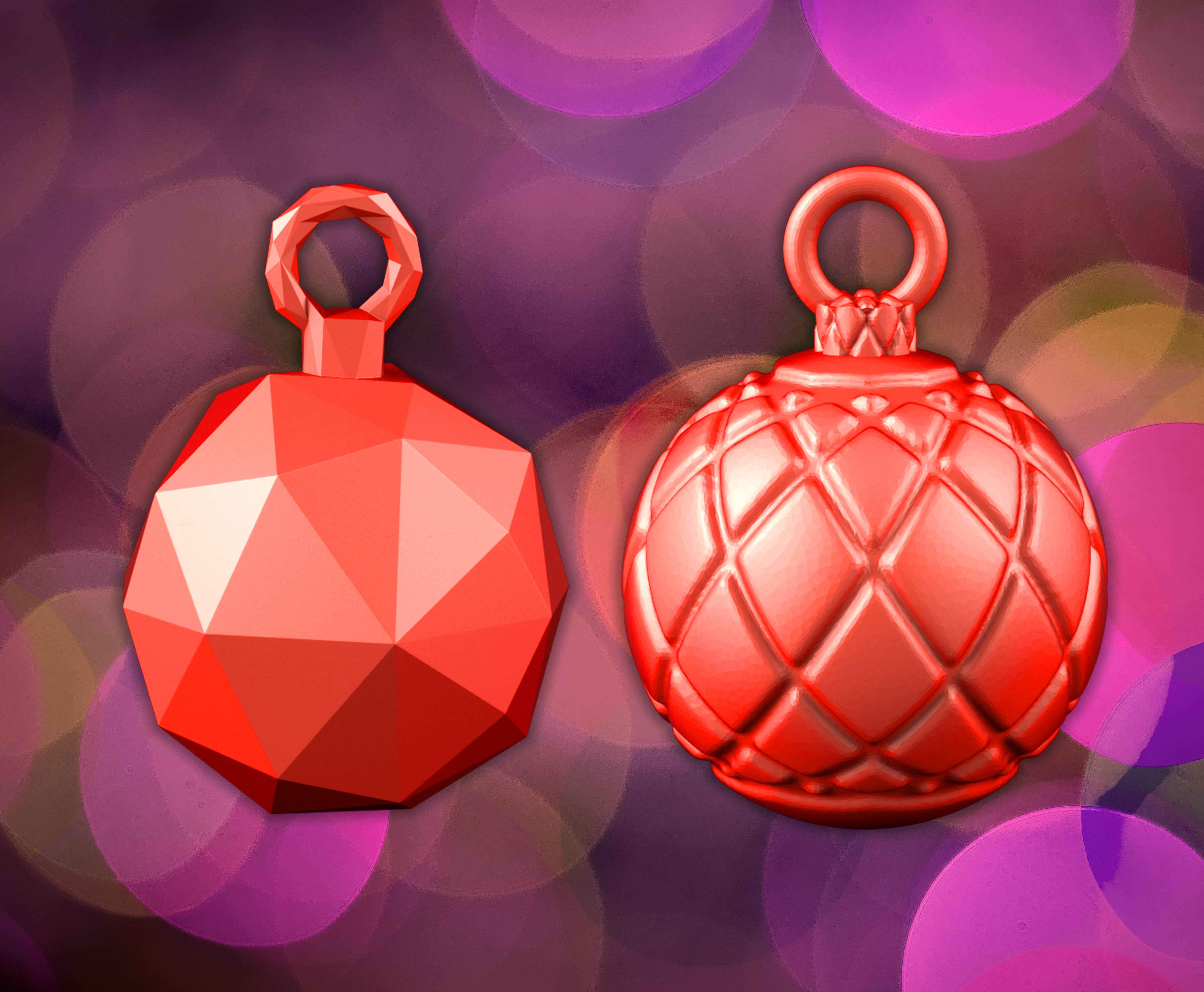 Christmas Tree decorations 3D print model_52
