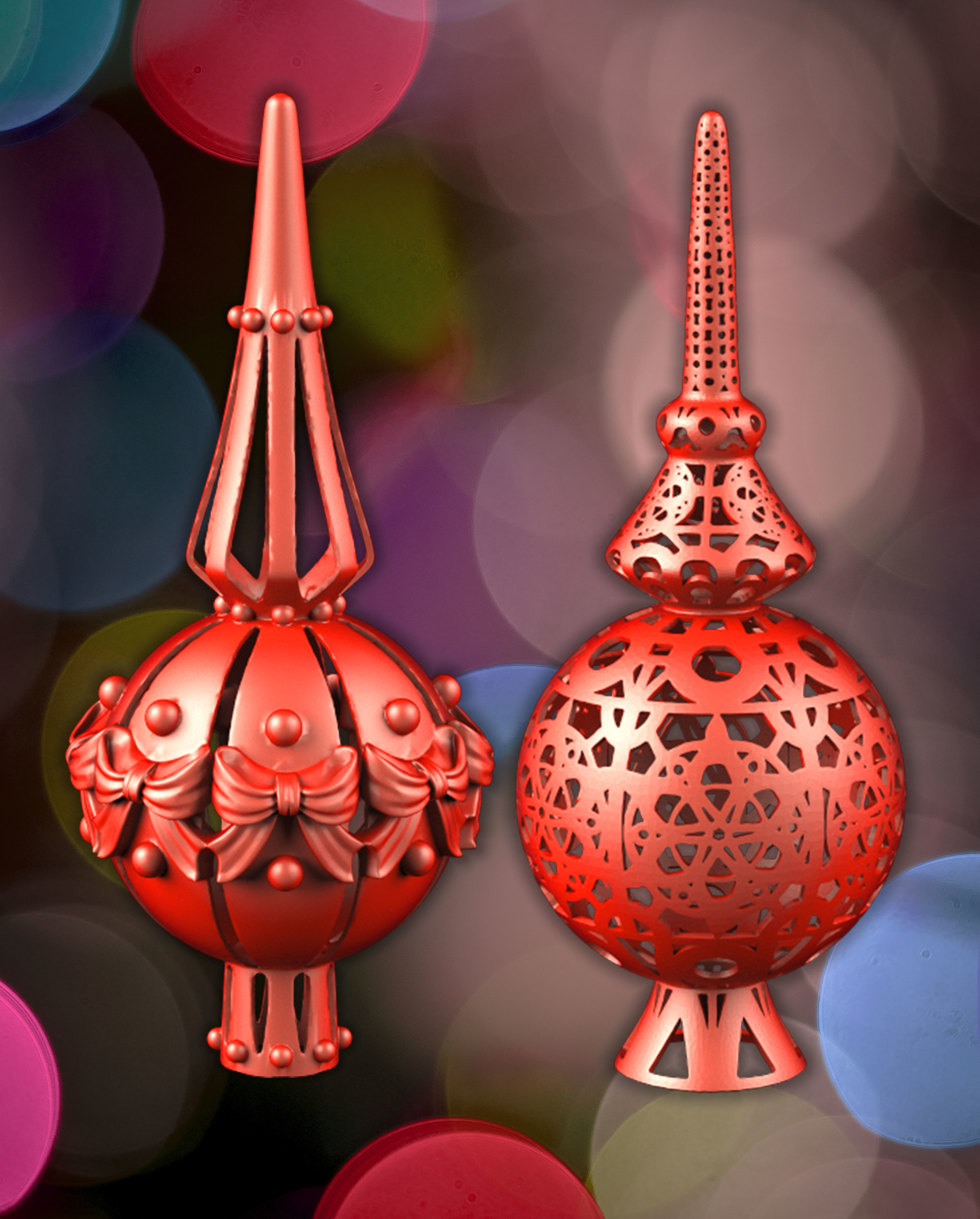 Christmas Tree decorations 3D print model_4