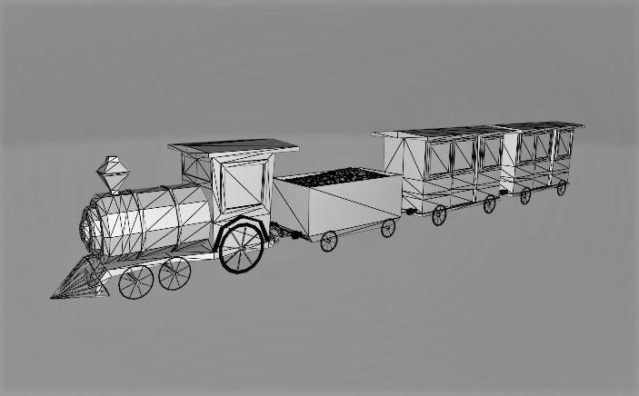 Train Free 3D model_5