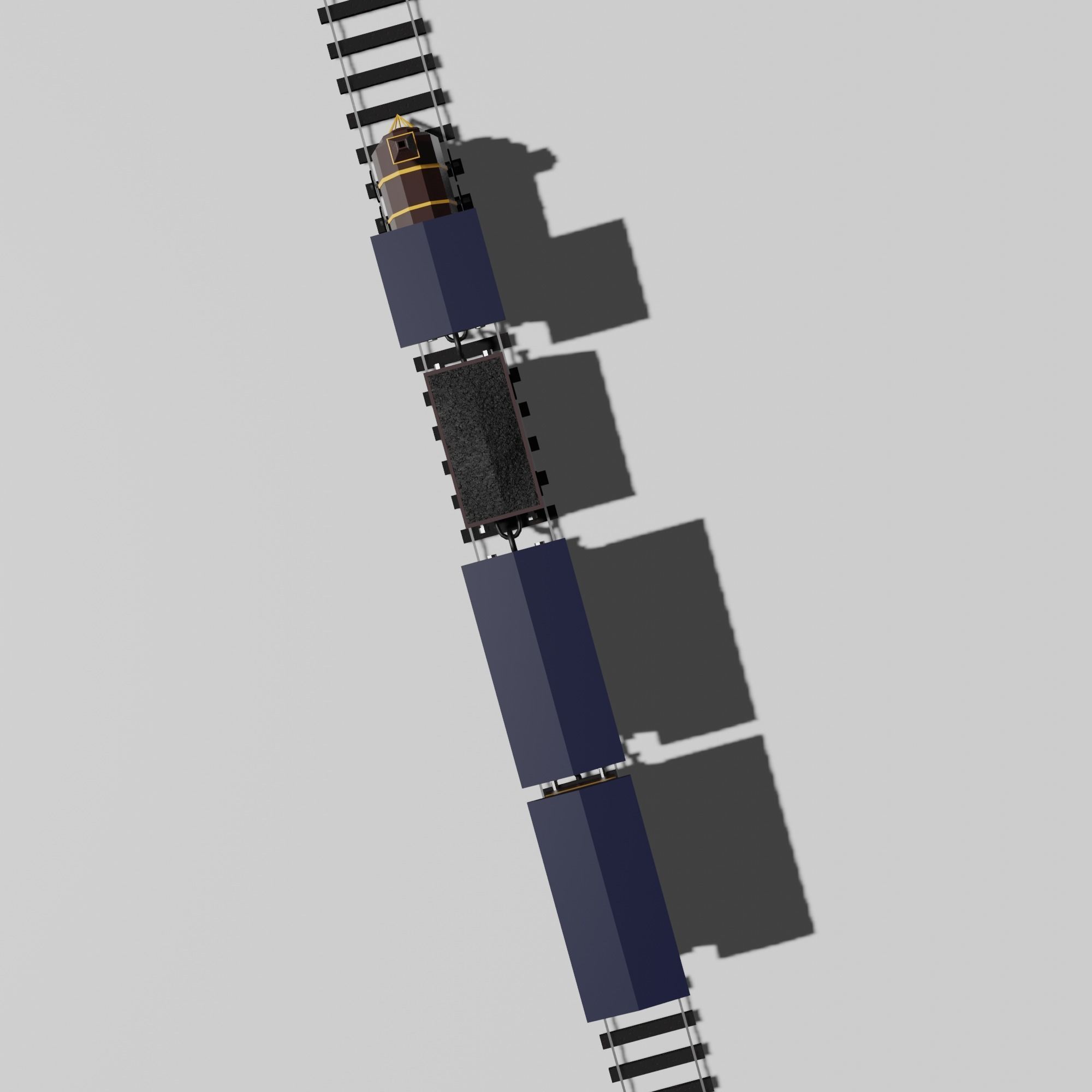 Train Free 3D model_4