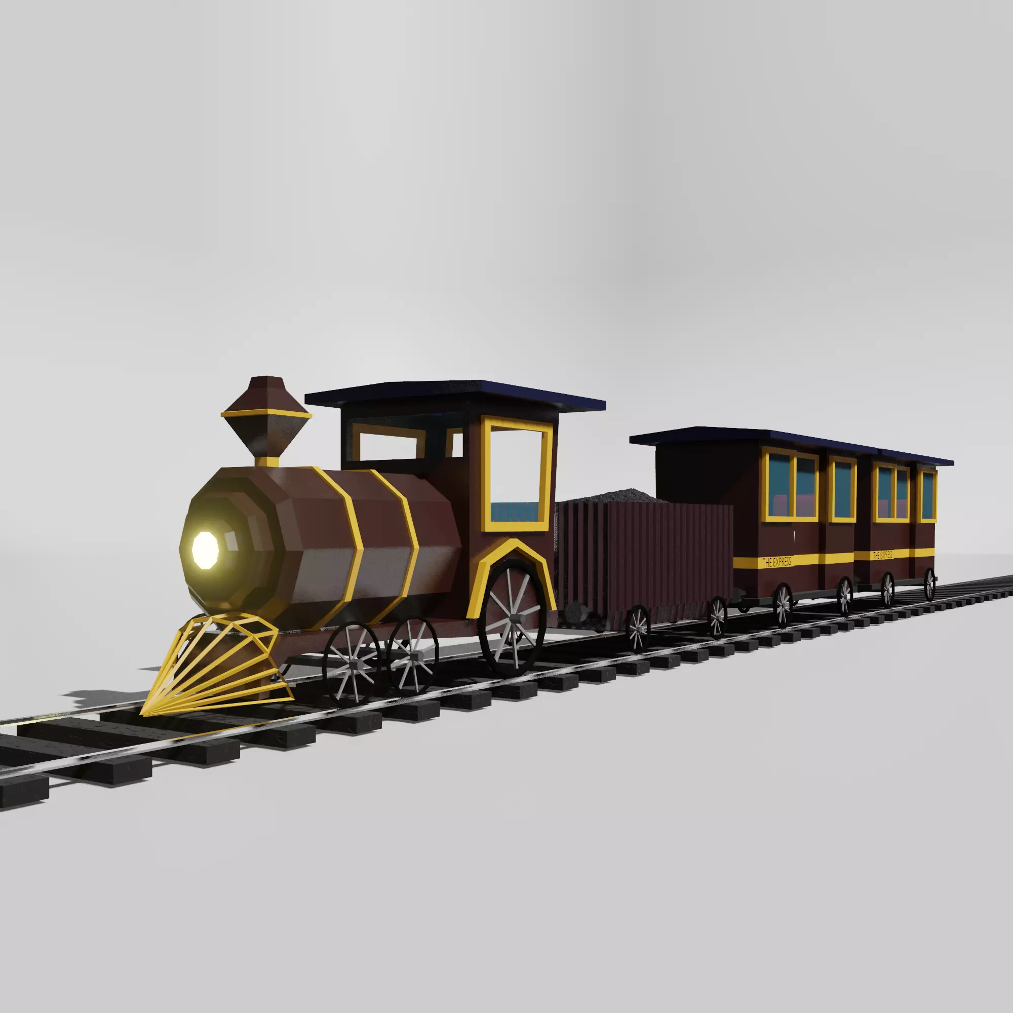 Train Free 3D model_0