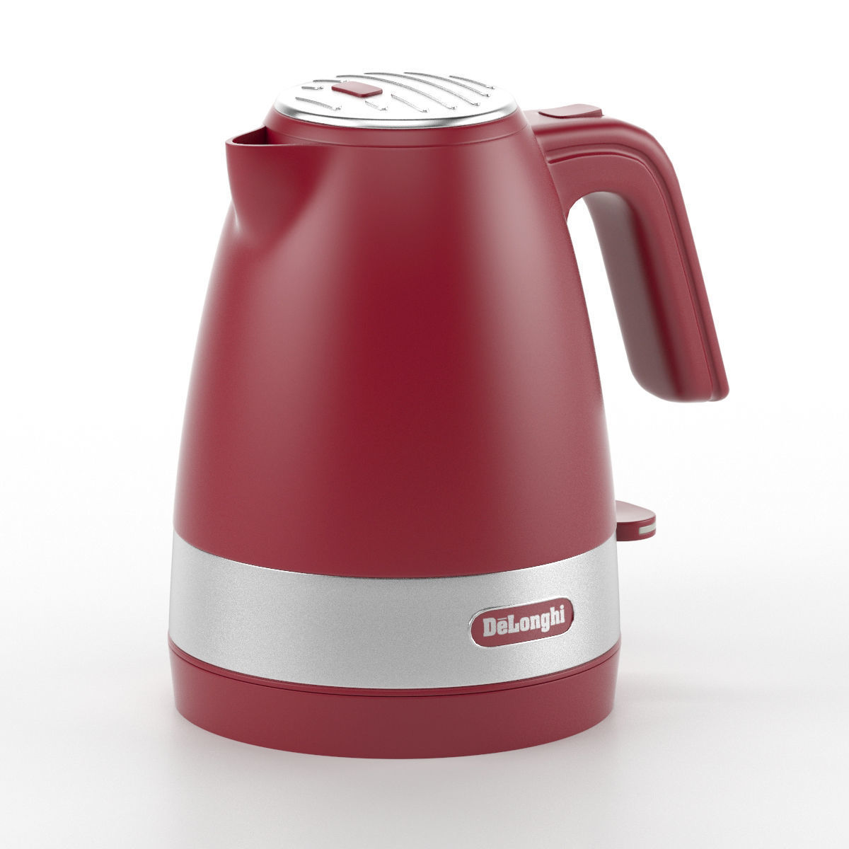 Kettle delonghi tepot electric red to turbosmooth 3D model_4