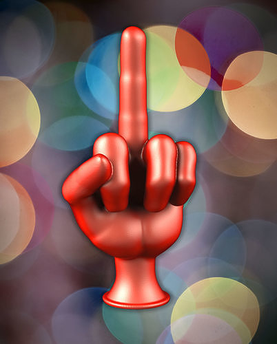 fuck you  christmas  tree tip 3D print model