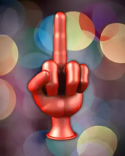 fuck you  christmas  tree tip 3D print model