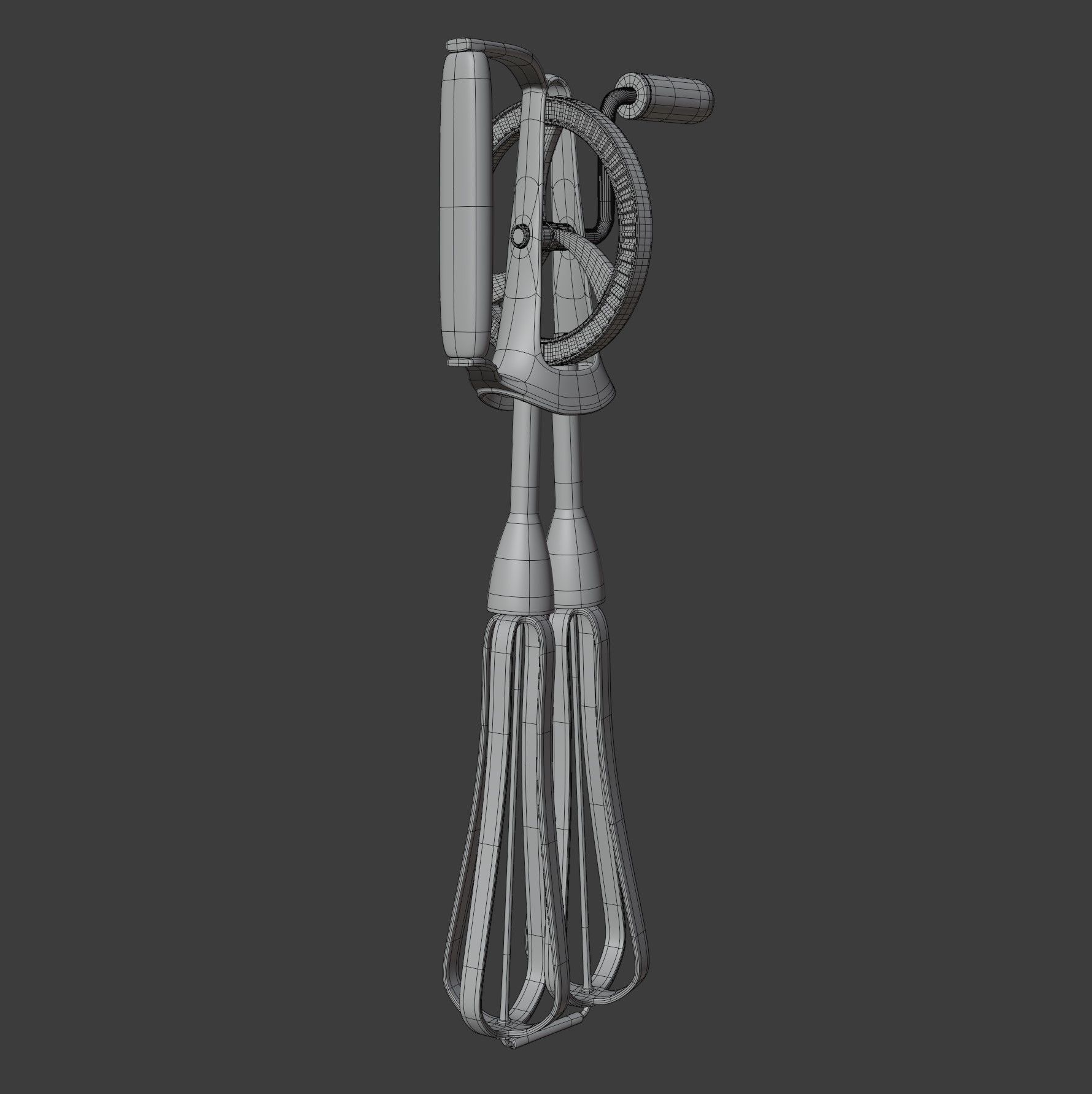 Rotary Egg Beater 3D model_14