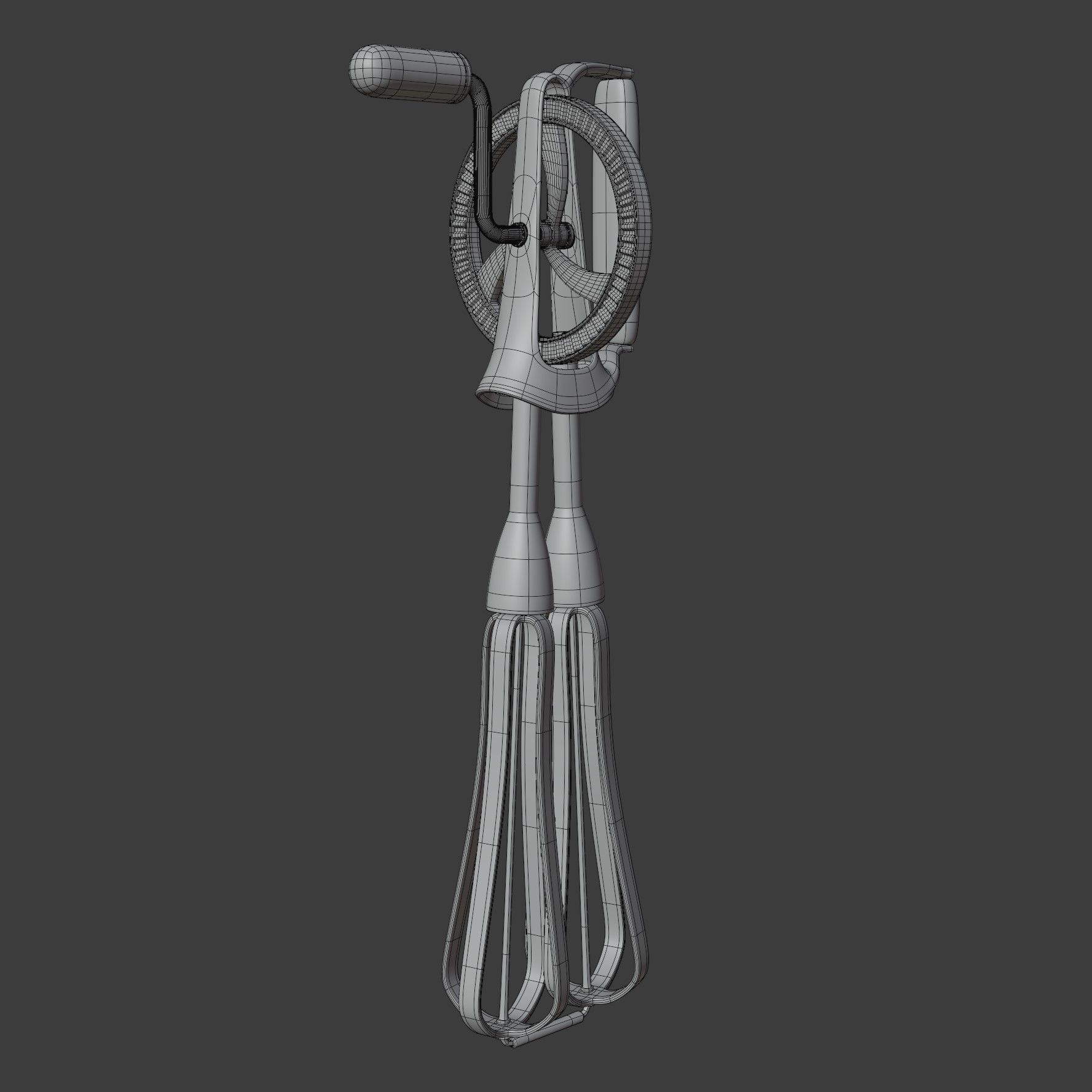 Rotary Egg Beater 3D model_10